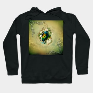 Wonderful colorful horse with flowers Hoodie